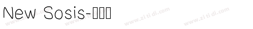 New Sosis字体转换